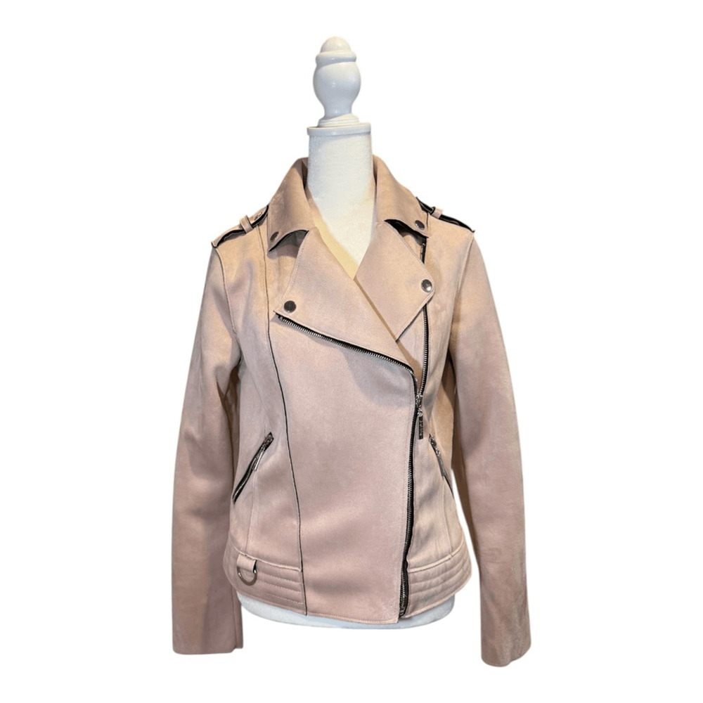 Joseph Ribkoff Blush Pink Moto Jacket